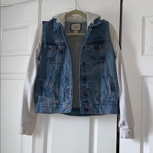 Jean jacket/sweatshirt